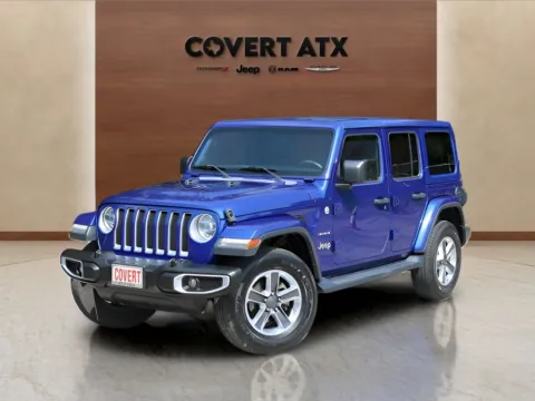 Blue 2018 Jeep Wrangler Unlimited Sahara for sale in Austin, TX
