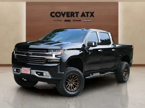 Black 2021 Chevrolet Silverado 1500 High Country for sale in Austin, TX