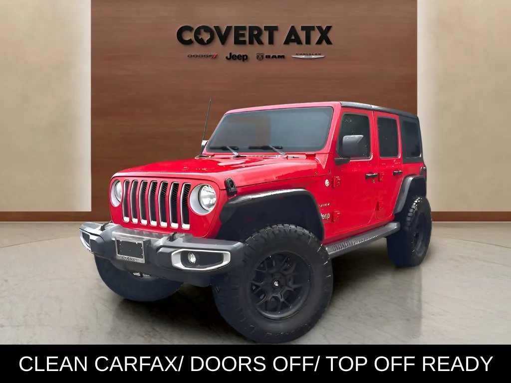 Red 2019 Jeep Wrangler Unlimited Sahara for sale in Austin, TX