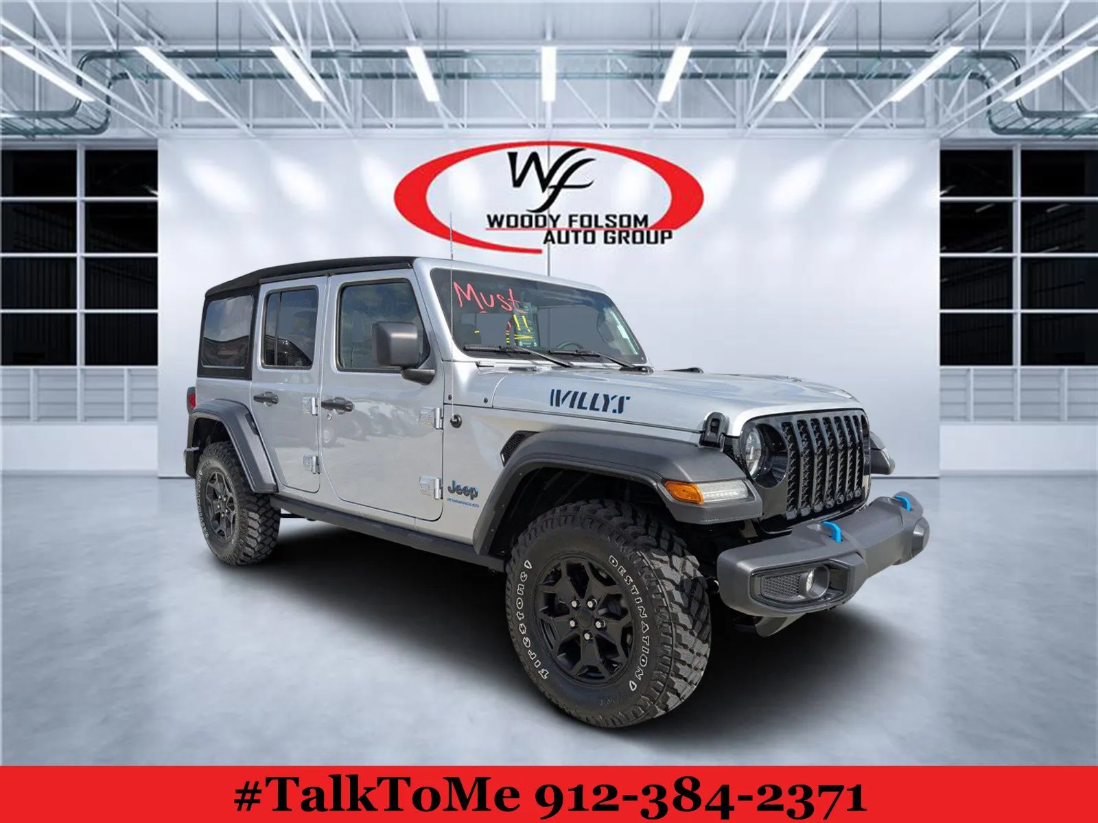 Silver 2023 Jeep Wrangler 4xe Willys for sale in Douglas, GA