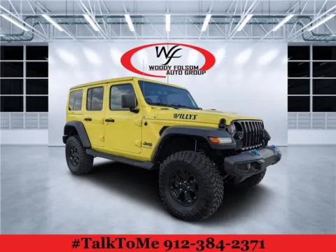Yellow 2023 Jeep Wrangler 4xe Willys for sale in Douglas, GA