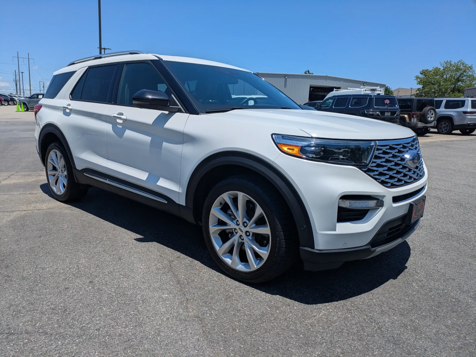White 2022 Ford Explorer Platinum for sale in Vidalia, GA