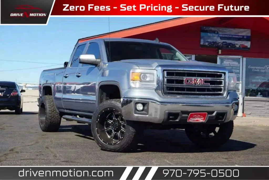 Gray 2015 GMC Sierra 1500 Double Cab SLE Pickup 4D 6 1/2 ft for sale in Greeley, CO