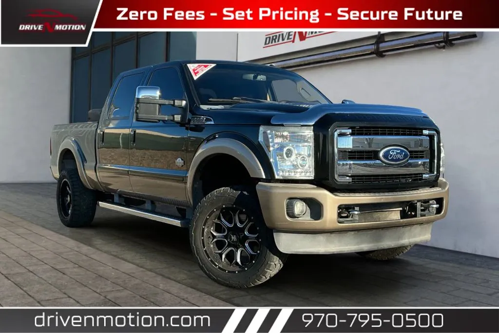 Black 2011 Ford F350 Super Duty Crew Cab Lariat Pickup 4D 6 3/4 ft for sale in Greeley, CO