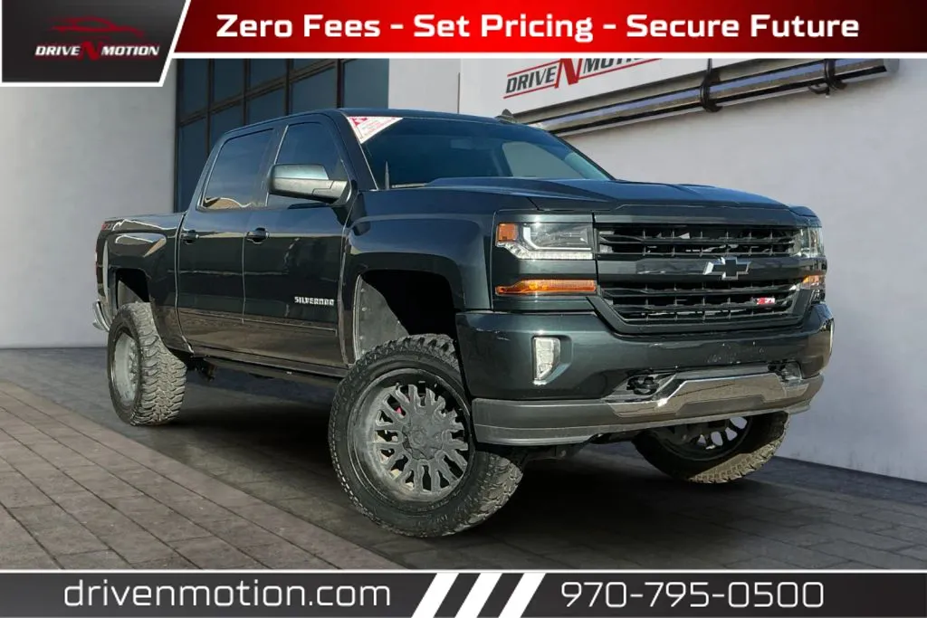 Gray 2018 Chevrolet Silverado 1500 Crew Cab Z71 LT Pickup 4D 5 3/4 ft for sale in Greeley, CO