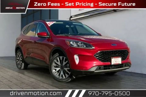 Red 2020 Ford Escape Titanium Hybrid Sport Utility 4D for sale in Greeley, CO
