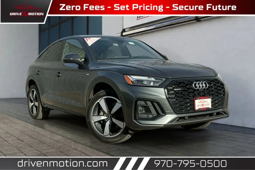 Gray 2022 Audi Q5 Sportback 45 TFSI Premium Plus Sport Utility 4D for sale in Greeley, CO