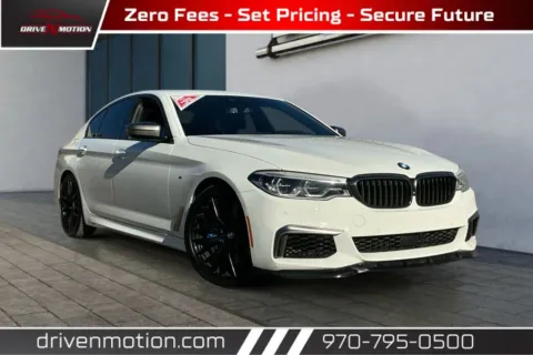 White 2018 BMW 5 Series M550i xDrive Sedan 4D for sale in Greeley, CO