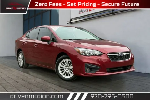 Red 2017 Subaru Impreza 2.0i Premium Sedan 4D for sale in Greeley, CO