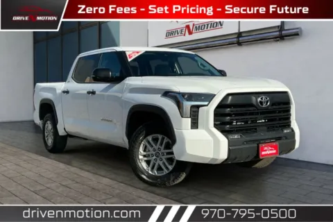 White 2024 Toyota Tundra CrewMax SR5 Pickup 4D 5 1/2 ft for sale in Greeley, CO