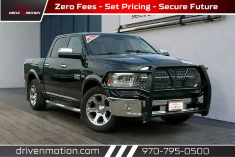 Black 2017 Ram 1500 Crew Cab Laramie Pickup 4D 5 1/2 ft for sale in Greeley, CO