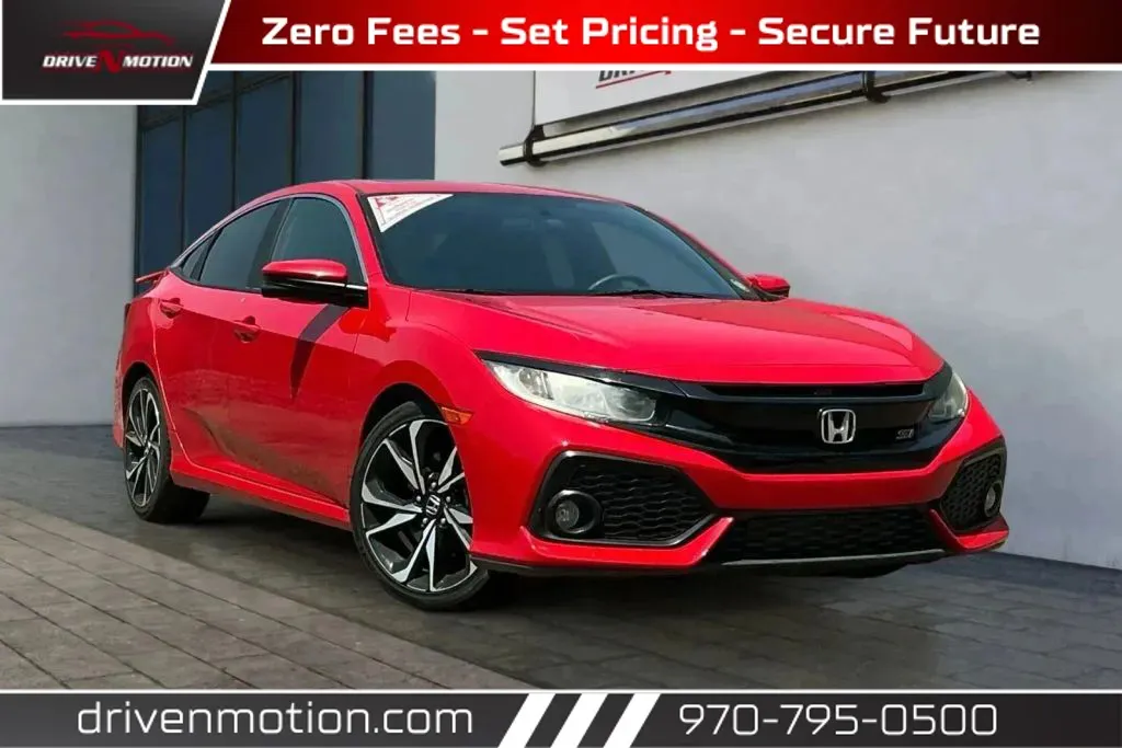 Red 2018 Honda Civic Si Sedan 4D for sale in Greeley, CO