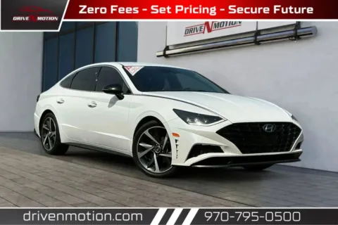 White 2021 Hyundai Sonata SEL Plus Sedan 4D for sale in Greeley, CO