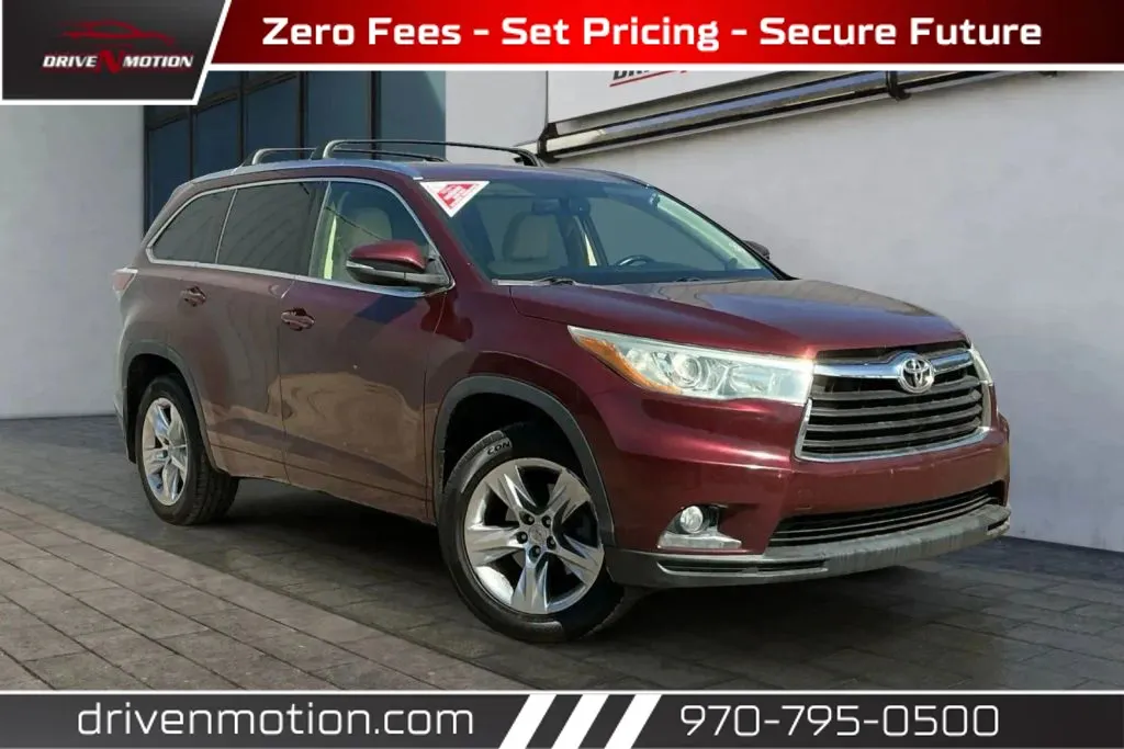 Red 2015 Toyota Highlander Limited Sport Utility 4D for sale in Greeley, CO