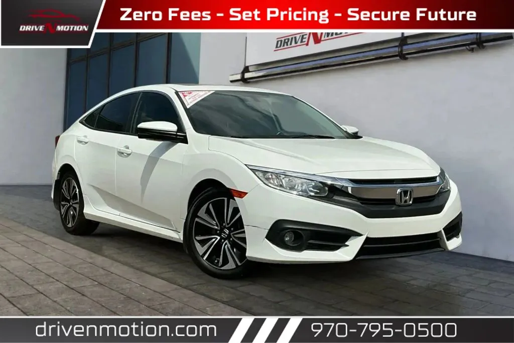 White 2018 Honda Civic EX-L Sedan 4D for sale in Greeley, CO