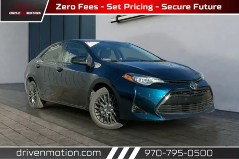 Blue 2017 Toyota Corolla LE Sedan 4D for sale in Greeley, CO