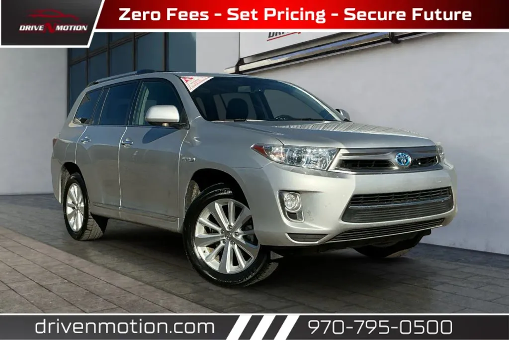 Silver 2013 Toyota Highlander Limited Hybrid Sport Utility 4D for sale in Greeley, CO