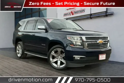 Blue 2017 Chevrolet Tahoe Premier Sport Utility 4D for sale in Greeley, CO
