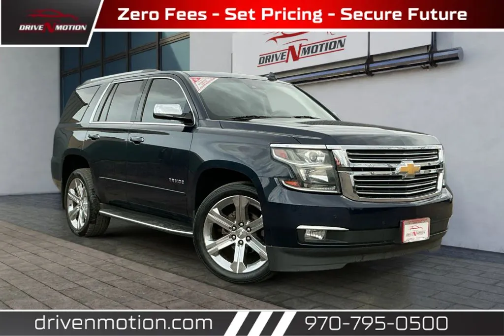 Blue 2017 Chevrolet Tahoe Premier Sport Utility 4D for sale in Greeley, CO