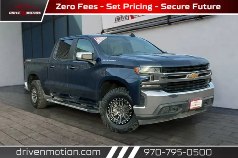 Blue 2019 Chevrolet Silverado 1500 Crew Cab LT Pickup 4D 5 3/4 ft for sale in Greeley, CO