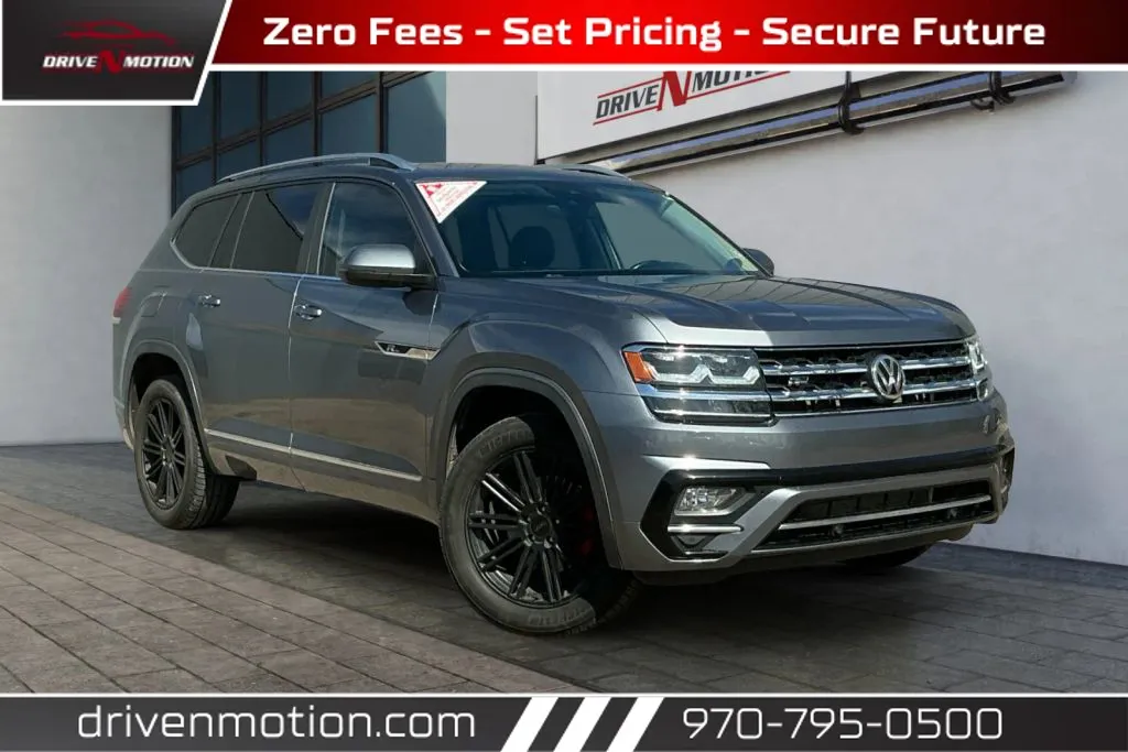 Gray 2019 Volkswagen Atlas SEL R-Line 4Motion Sport Utility 4D for sale in Greeley, CO
