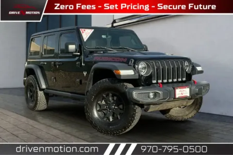 Black 2020 Jeep Wrangler Unlimited Rubicon Sport Utility 4D for sale in Greeley, CO
