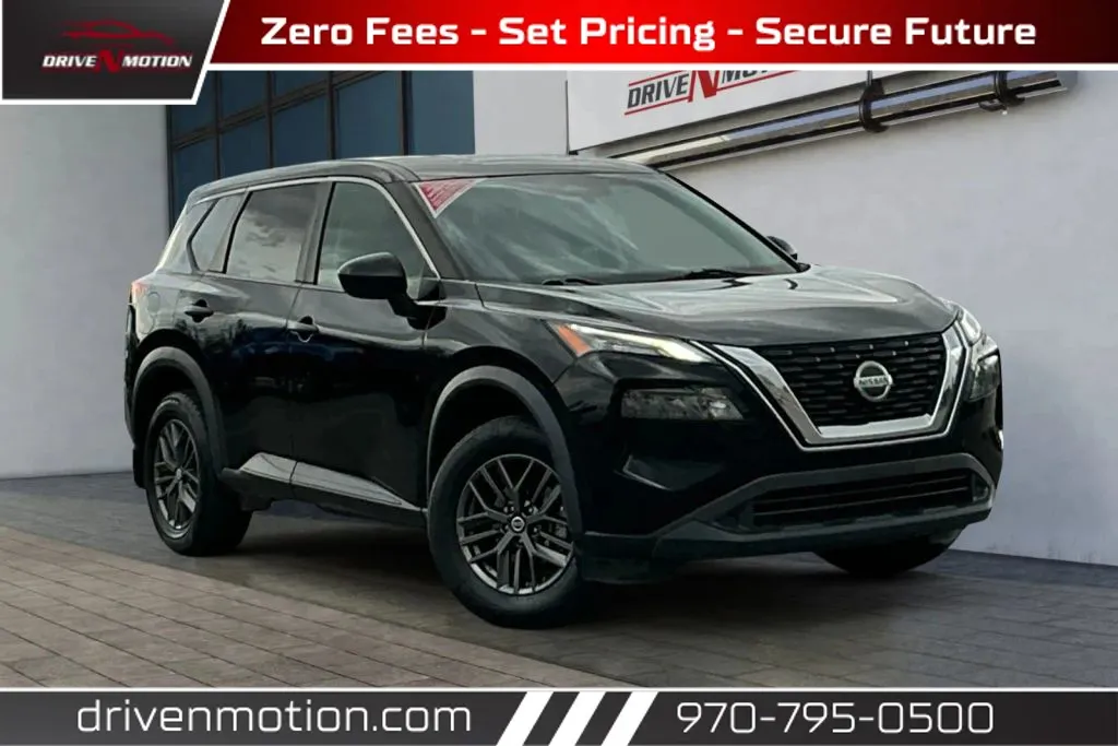 Black 2021 Nissan Rogue S Sport Utility 4D for sale in Greeley, CO