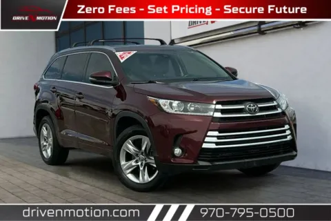 Red 2018 Toyota Highlander Limited Sport Utility 4D for sale in Greeley, CO