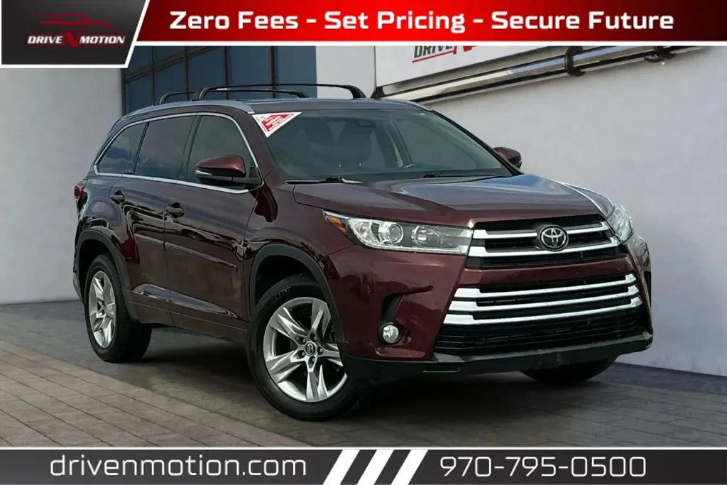 Red 2018 Toyota Highlander Limited Sport Utility 4D for sale in Greeley, CO