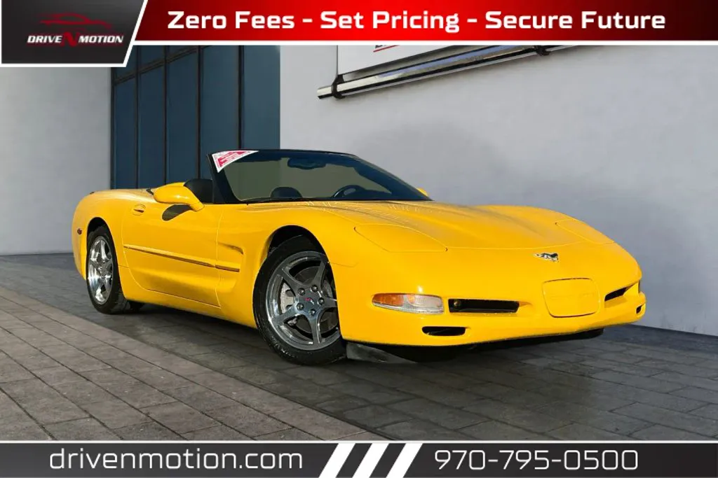 Yellow 2003 Chevrolet Corvette Convertible 2D for sale in Greeley, CO