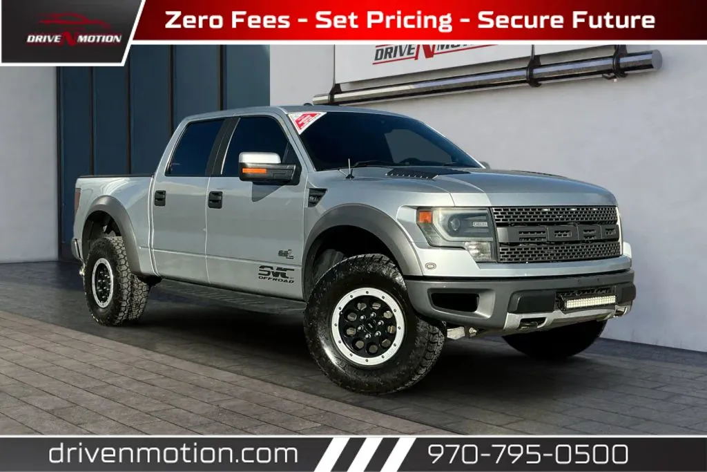 Silver 2013 Ford F-150 SuperCrew Cab SVT Raptor Pickup 4D 5 1/2 ft for sale in Greeley, CO