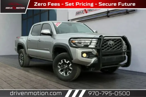 Silver 2020 Toyota Tacoma Double Cab SR5 Pickup 4D 5 ft for sale in Greeley, CO