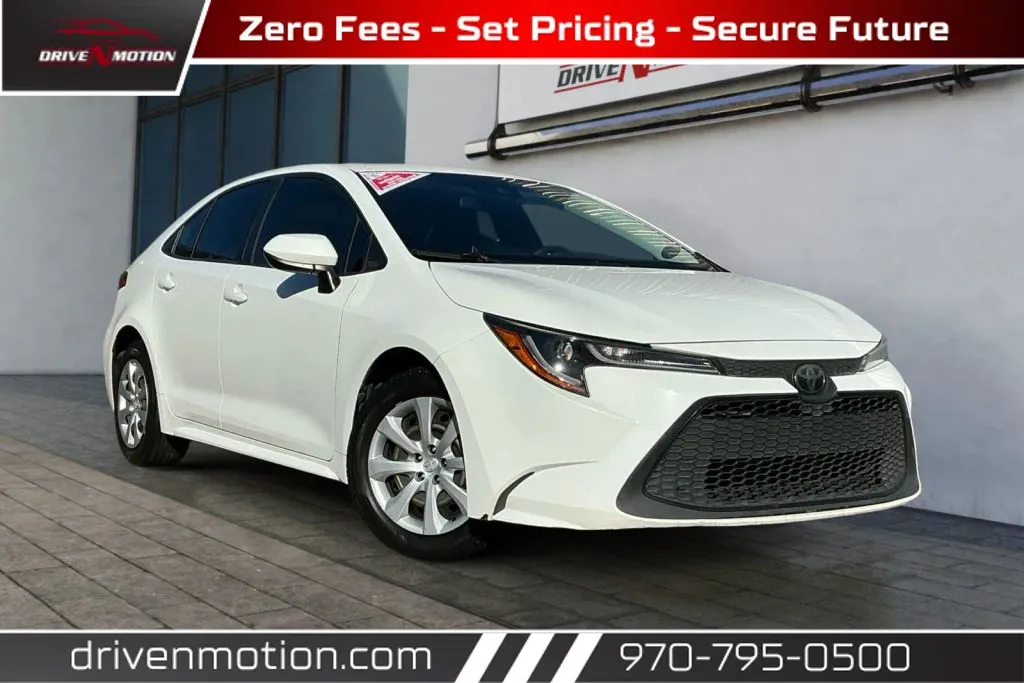 White 2020 Toyota Corolla LE Sedan 4D for sale in Greeley, CO
