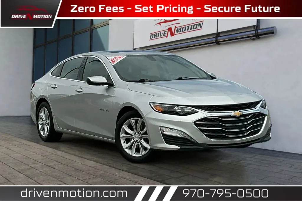 Silver 2021 Chevrolet Malibu LT Sedan 4D for sale in Greeley, CO