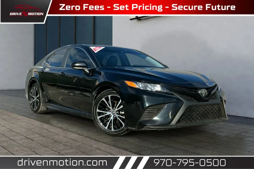 Black 2019 Toyota Camry SE Sedan 4D for sale in Greeley, CO