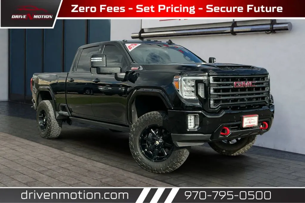 Black 2022 GMC Sierra 2500 HD Crew Cab AT4 Pickup 4D 6 1/2 ft for sale in Greeley, CO