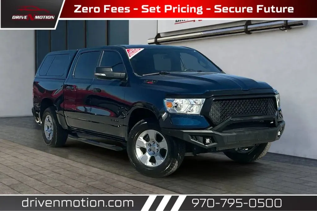 Blue 2022 Ram 1500 Crew Cab Big Horn Pickup 4D 5 1/2 ft for sale in Greeley, CO