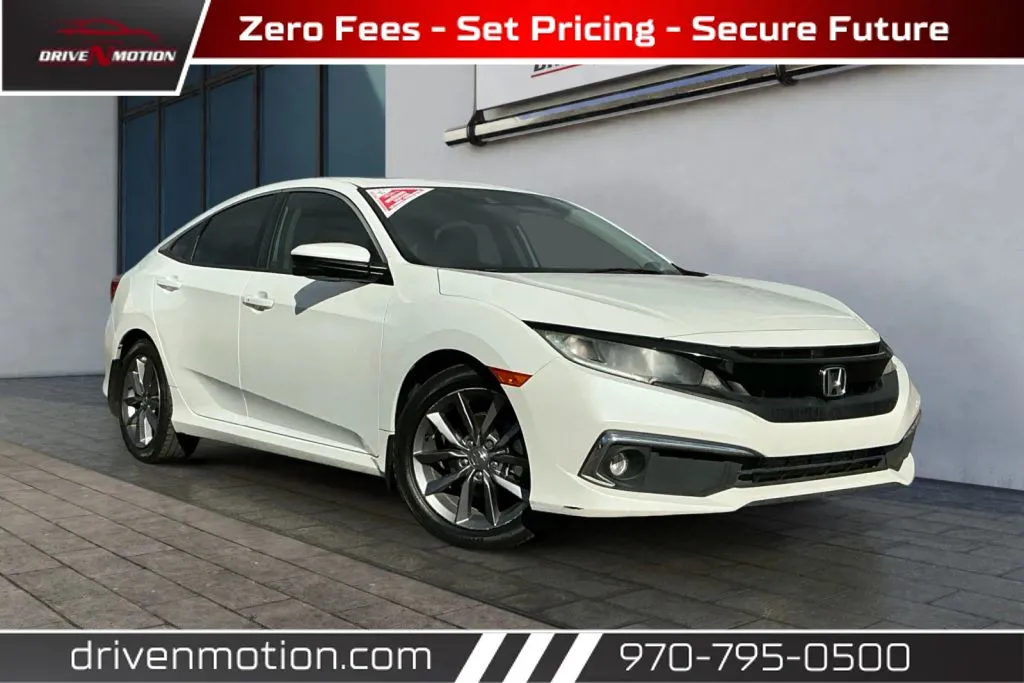 White 2019 Honda Civic EX-L Sedan 4D for sale in Greeley, CO