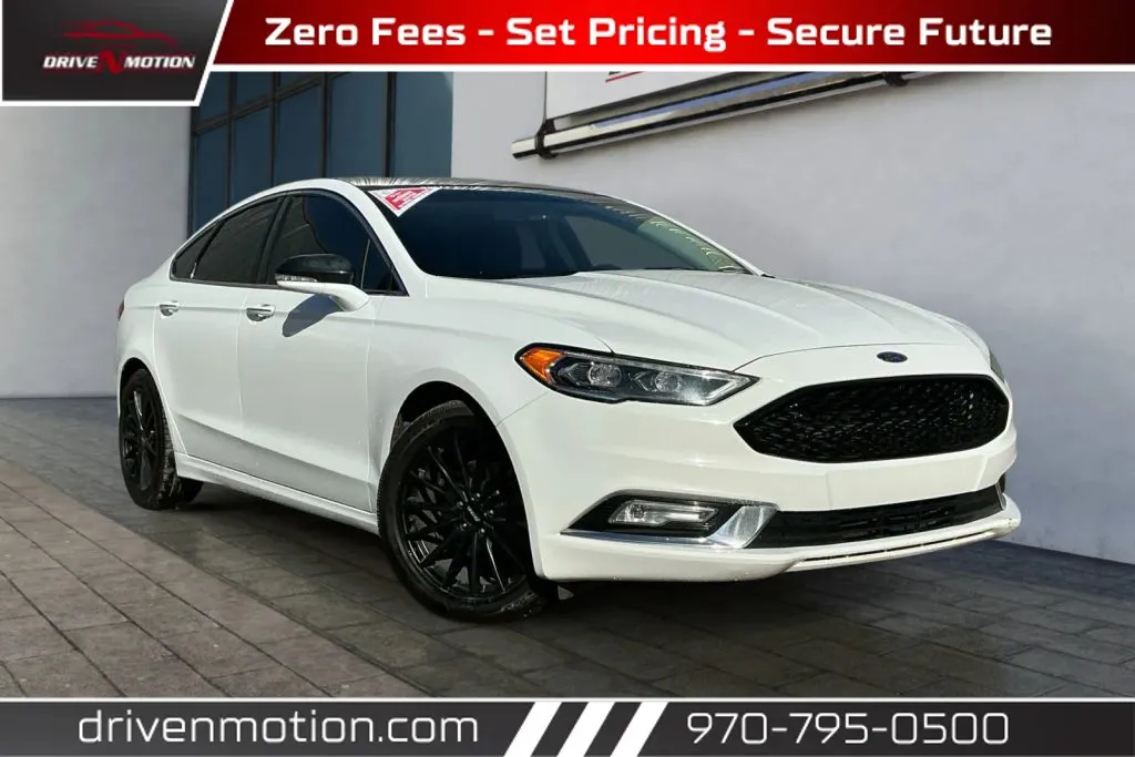 White 2017 Ford Fusion Titanium Hybrid Sedan 4D for sale in Greeley, CO