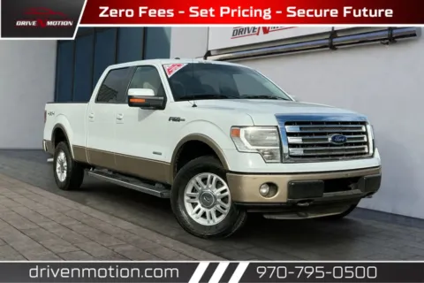 White 2014 Ford F-150 SuperCrew Cab Lariat Pickup 4D 6 1/2 ft for sale in Greeley, CO