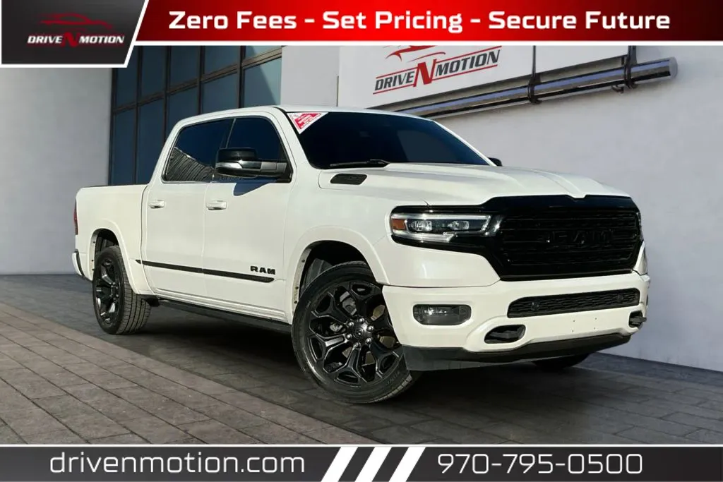 White 2019 Ram 1500 Crew Cab Limited Pickup 4D 5 1/2 ft for sale in Greeley, CO