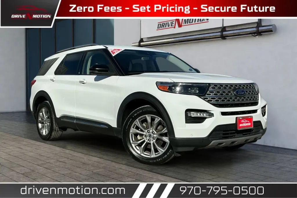 White 2021 Ford Explorer Limited Sport Utility 4D for sale in Greeley, CO