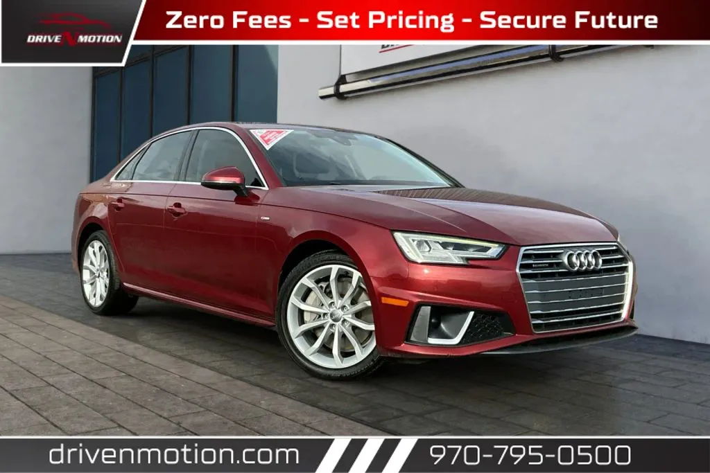 Red 2019 Audi A4 Premium Plus Sedan 4D for sale in Greeley, CO