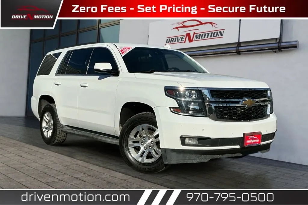 White 2016 Chevrolet Tahoe LT Sport Utility 4D for sale in Greeley, CO
