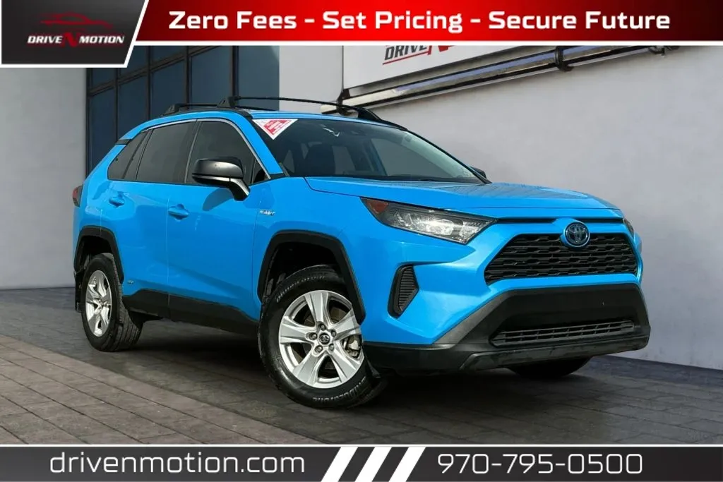 Blue 2020 Toyota RAV4 Hybrid LE Sport Utility 4D for sale in Greeley, CO
