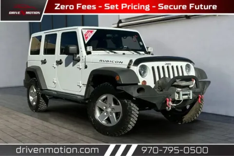 White 2012 Jeep Wrangler Unlimited Rubicon Sport Utility 4D for sale in Greeley, CO