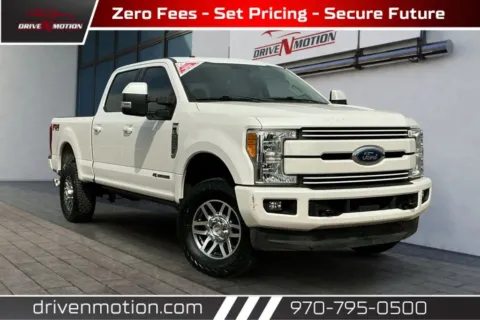 White 2017 Ford F350 Super Duty Crew Cab Lariat Pickup 4D 6 3/4 ft for sale in Greeley, CO