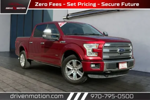 Red 2015 Ford F-150 SuperCrew Cab Platinum Pickup 4D 5 1/2 ft for sale in Greeley, CO