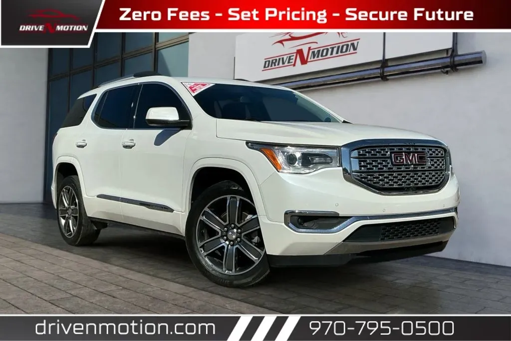 White 2019 GMC Acadia Denali Sport Utility 4D for sale in Greeley, CO