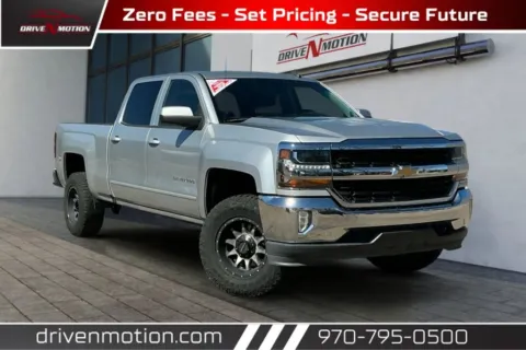Silver 2017 Chevrolet Silverado 1500 Crew Cab LT Pickup 4D 6 1/2 ft for sale in Greeley, CO